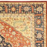 7'11"x10'1" Traditional Orange Serapi Wool Hand-Knotted Rug - Image 3