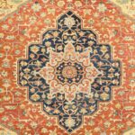 7'11"x10'1" Traditional Orange Serapi Wool Hand-Knotted Rug - Image 2