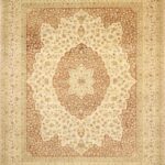 8'x10" Decorative Rust Wool Hand-Knotted Rug