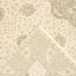 8'x10'1" Decorative Ivory Oushak Wool Hand-Knotted Rug - Image 4