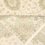 8'x10'1" Decorative Ivory Oushak Wool Hand-Knotted Rug - Image 5