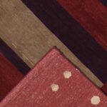 8'1"x10' Modern Burgandy Nepal Wool Hand-Knotted Rug - Image 4