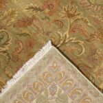 8'x10' Decorative Green Kashan Wool Hand-Knotted Rug - Image 4