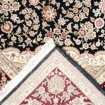 8'x9'10" Traditional Tabriz Wool & Silk Hand-Knotted Rug - Image 4