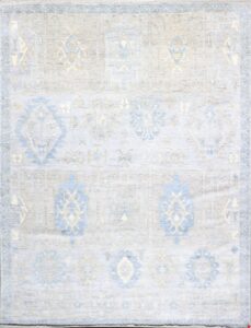 9’x12’ Transitional Wool Hand-Knotted Rug