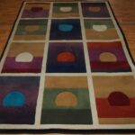 5'3'' X 7'9'' Overall Modern  Brown Rectangular Wool Rug - Direct Rug Import | Rugs in Chicago, Indiana,South Bend,Granger