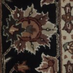 5'2'' X 8' Overall Decorative Kashan Black Rectangular Wool & Silk Rug - Direct Rug Import | Rugs in Chicago, Indiana,South Bend,Granger