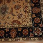 5'2'' X 8' Overall Decorative Kashan Black Rectangular Wool & Silk Rug - Direct Rug Import | Rugs in Chicago, Indiana,South Bend,Granger