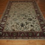 5'5'' X 8'5'' Overall Traditional  Rust Rectangular Wool & Silk Rug - Direct Rug Import | Rugs in Chicago, Indiana,South Bend,Granger