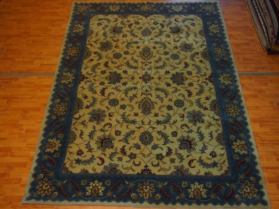 8'6'' X 11'7'' Overall Decorative Persian Tabriz Tan Rectangular Wool Rug - Direct Rug Import | Rugs in Chicago, Indiana,South Bend,Granger
