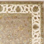 8'x10'2 Traditional Kashan Wool & Silk Hand-Knotted Rug - Image 3