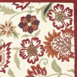 7’1”x10’ Decorative Hook Wool Hand-Tufted Rug - Image 3