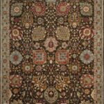 6'1"x8'10" Decorative Green Kashan Wool Hand-Knotted Rug - Direct Rug Import | Rugs in Chicago, Indiana,South Bend,Granger