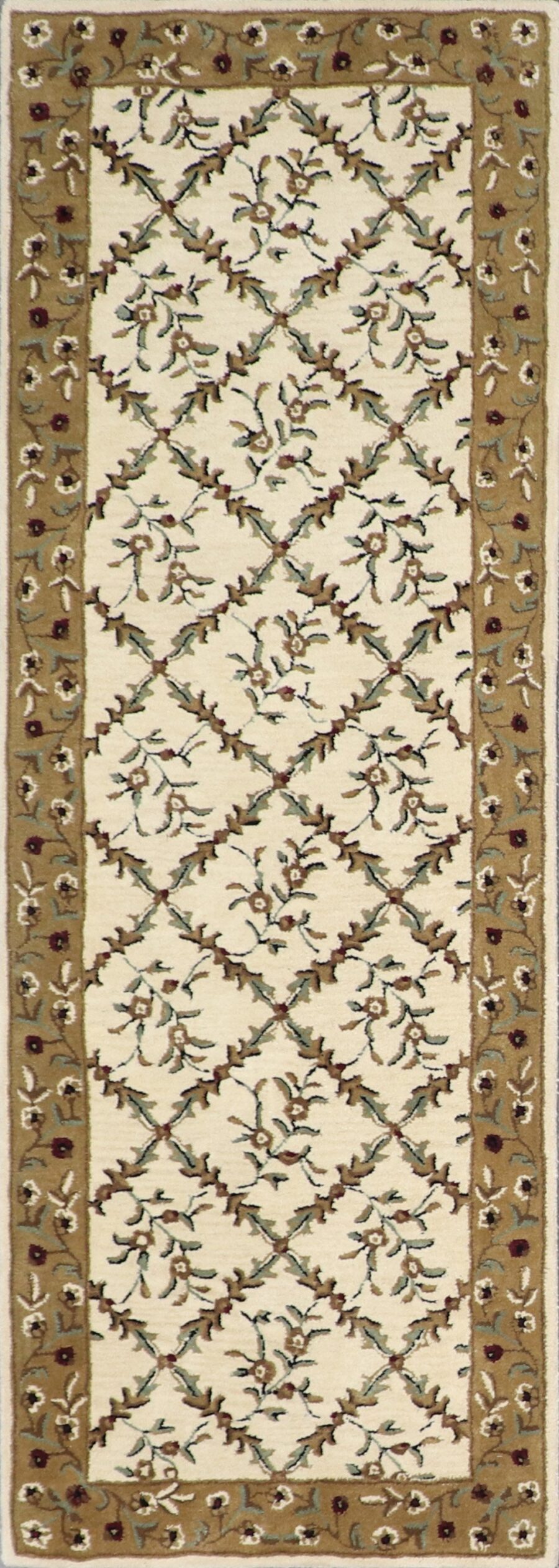 3'x8'4" Decorative Ivory Wool Hand-Tufted Rug - Direct Rug Import | Rugs in Chicago, Indiana,South Bend,Granger