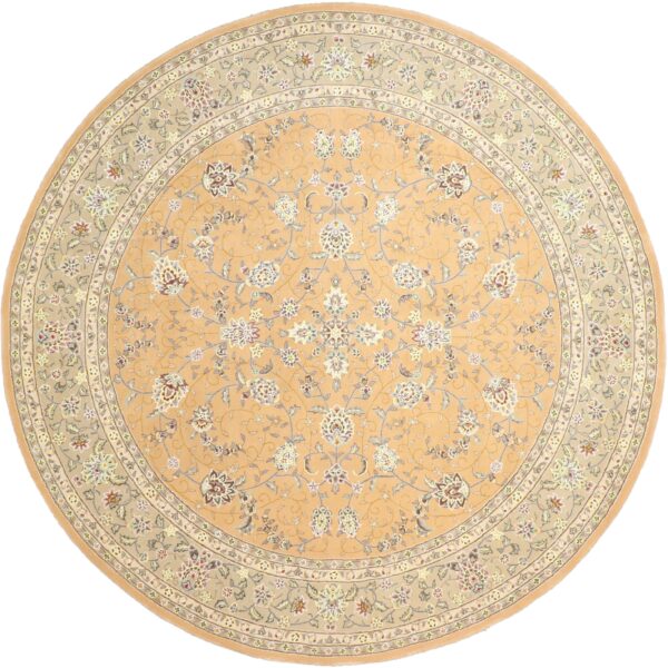 8'x8' Decorative Round Wool & Silk Hand-Tufted Rug - Direct Rug Import | Rugs in Chicago, Indiana,South Bend,Granger