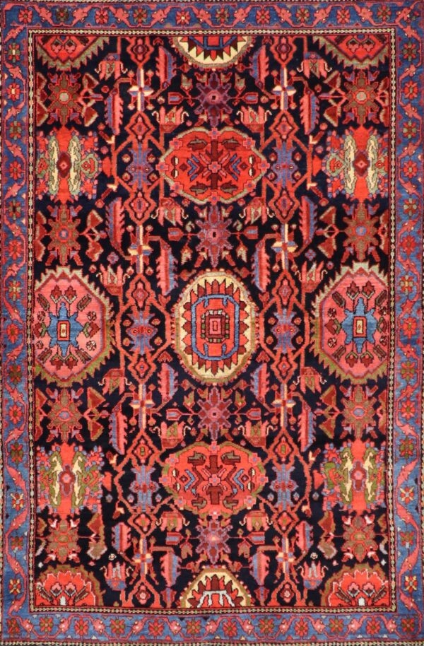 4’5”x6’7” Traditional Red Wool Hand-Knotted Rug - Direct Rug Import | Rugs in Chicago, Indiana,South Bend,Granger