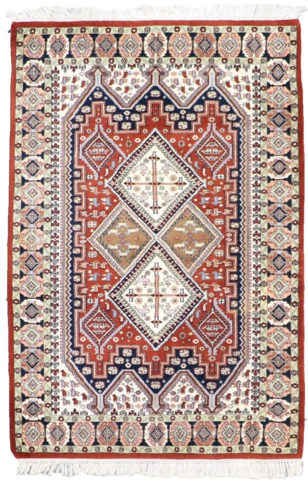 4’1”x6’1” Traditional Wool Hand-Knotted Rug - Direct Rug Import | Rugs in Chicago, Indiana,South Bend,Granger