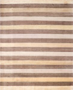 8’x10’ Contemporary Beige Tibet Wool Hand-Knotted Rug