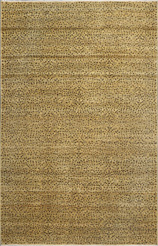 6'1"x9' Transitional Gold Wool Hand-Knotted Rug - Direct Rug Import | Rugs in Chicago, Indiana,South Bend,Granger