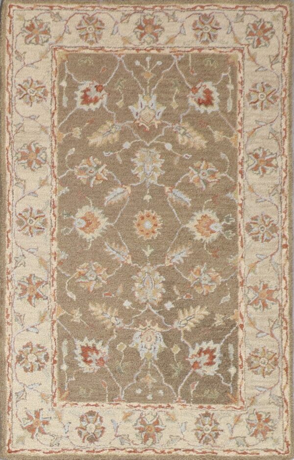 3’6”x5’6” Decorative Brown Hook Wool Hand-Tufted Rug - Direct Rug Import | Rugs in Chicago, Indiana,South Bend,Granger