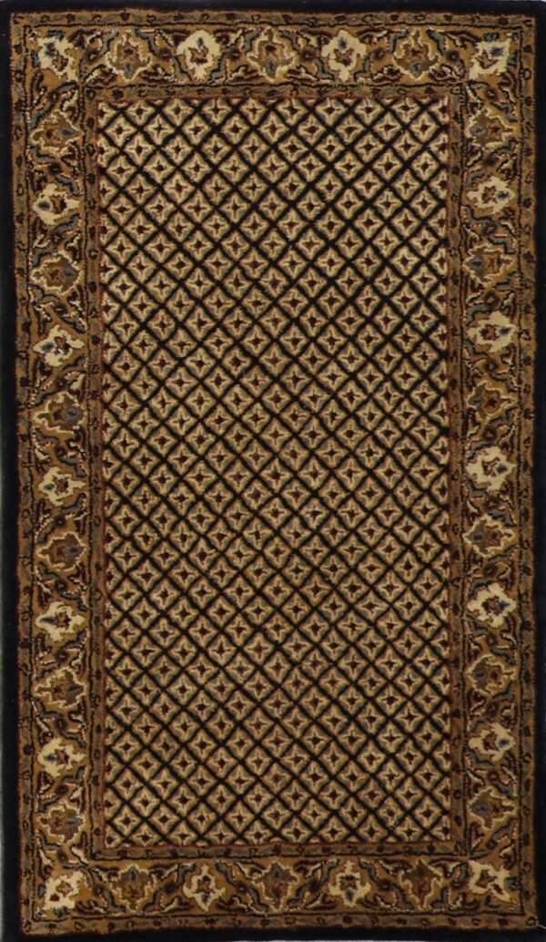 3’x5’2” Decorative Black Wool Hand-Tufted Rug - Direct Rug Import | Rugs in Chicago, Indiana,South Bend,Granger
