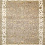 8'x10'2 Traditional Kashan Wool & Silk Hand-Knotted Rug