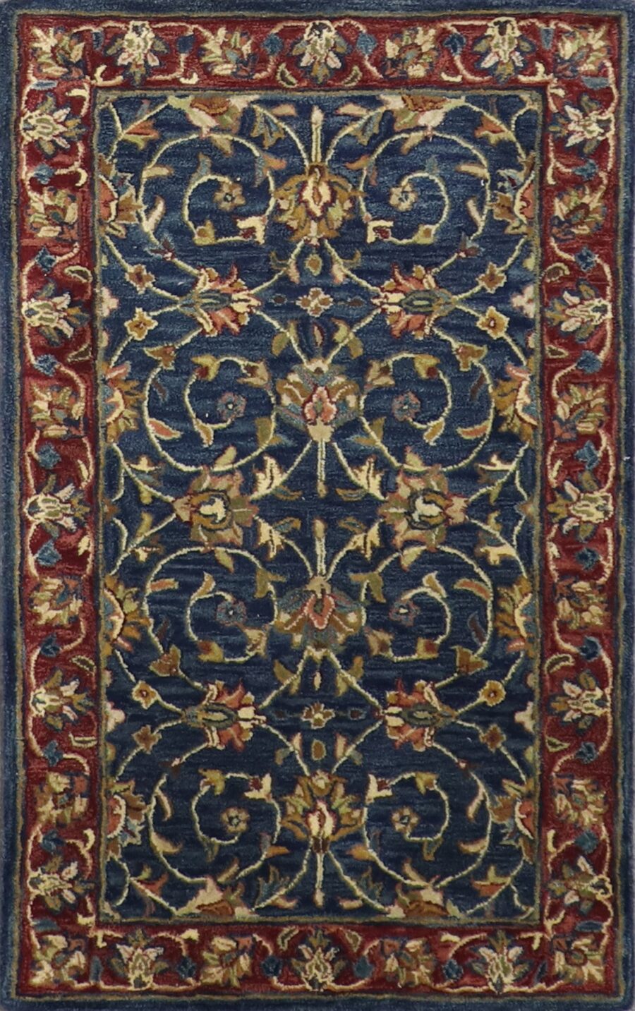 3’1”x5’1’ Decorative Navy Wool Hand-Tufted Rug - Direct Rug Import | Rugs in Chicago, Indiana,South Bend,Granger