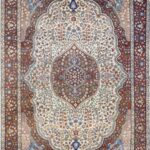 4'7"x7' Traditional Isfahan Persian Design Brown Wool Hand-Knotted Rug - Direct Rug Import | Rugs in Chicago, Indiana,South Bend,Granger