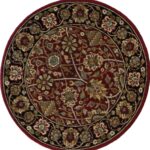 3'11"x3'11" Traditional Round Wool Rug
