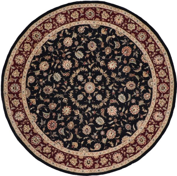 8'11"x8'11" Traditional Round Wool & Silk Hand-Tufted Rug - Direct Rug Import | Rugs in Chicago, Indiana,South Bend,Granger