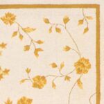 5'3"x8'3" Decorative Hook Ivory Wool Hand-Tufted Rug - Image 3