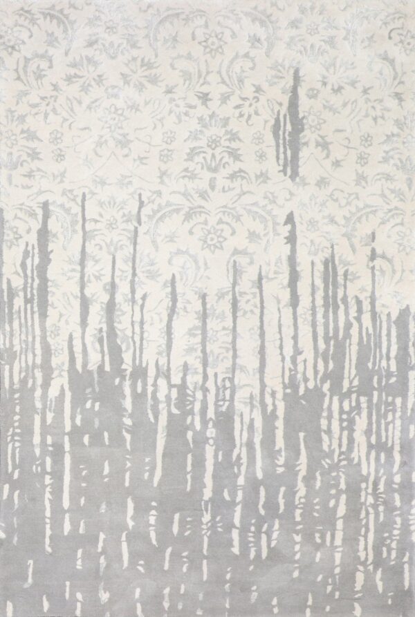 6’x9’ Transitional Gray Wool & Silk Hand-Tufted Rug - Direct Rug Import | Rugs in Chicago, Indiana,South Bend,Granger