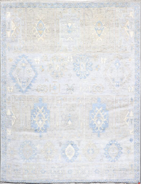 9'x12' Decorative Tan &Gray Wool Hand-Knotted Rug - Direct Rug Import | Rugs in Chicago, Indiana,South Bend,Granger