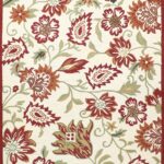 7’1”x10’ Decorative Hook Wool Hand-Tufted Rug