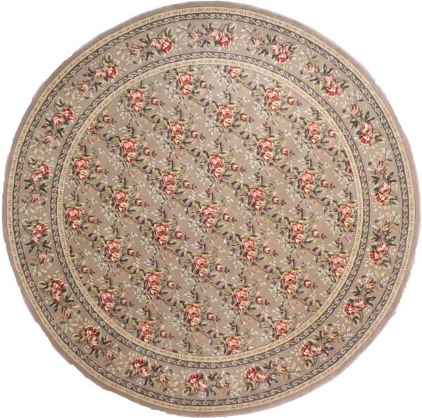 9'11"x9'11" Decorative Round Wool & Silk Hand-Tufted Rug - Direct Rug Import | Rugs in Chicago, Indiana,South Bend,Granger