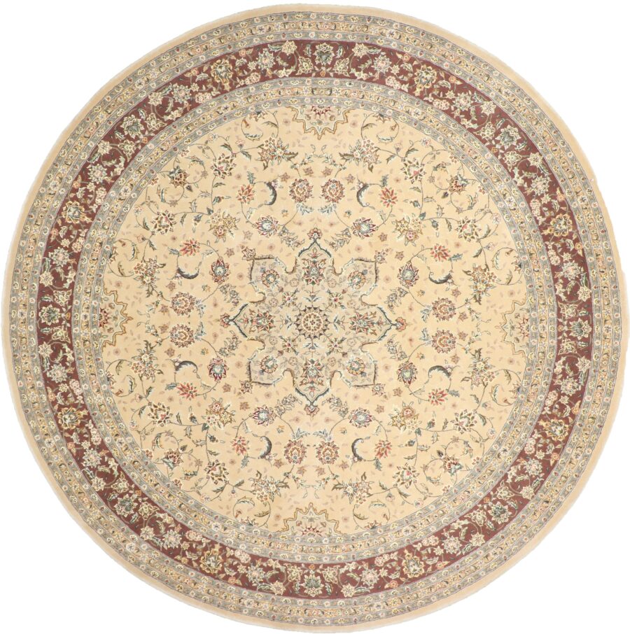 9'11"x9'11" Decorative Round Wool & Silk Rug - Direct Rug Import | Rugs in Chicago, Indiana,South Bend,Granger