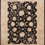 6'x8' Traditional Black Kashan Wool Hand-Knotted Rug - Direct Rug Import | Rugs in Chicago, Indiana,South Bend,Granger