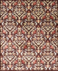 8’x9’10” Transitional Wool & Silk Hand-Tufted Rug