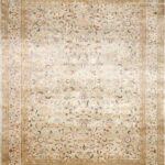 5’8”x7’11” Traditional Tan Wool & Silk Hand-Knotted Rug - Direct Rug Import | Rugs in Chicago, Indiana,South Bend,Granger