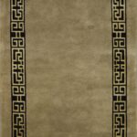 4'7"x7'11" Decorative Greek Key Nepal Wool Hand-Knotted Rug - Direct Rug Import | Rugs in Chicago, Indiana,South Bend,Granger