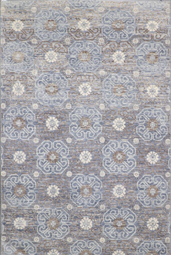 6'x9' Decorative Gray Wool Hand-Knotted Rug - Direct Rug Import | Rugs in Chicago, Indiana,South Bend,Granger