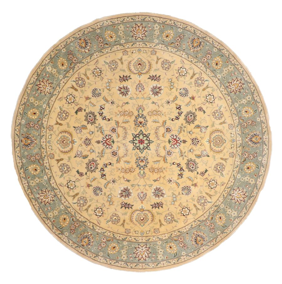 8'5"x8'5" Decorative Round Wool & Silk Rug Hand-Tufted - Direct Rug Import | Rugs in Chicago, Indiana,South Bend,Granger