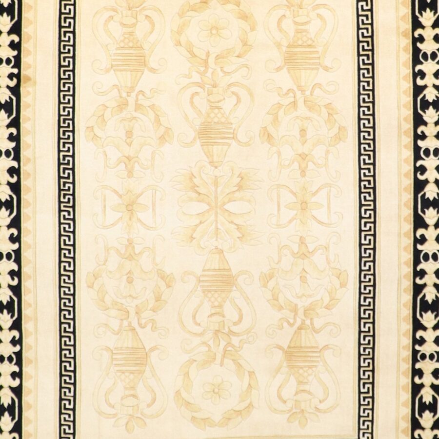 8'x10'1" Contemporary Tan Tibetan Wool Hand-Knotted Rug - Direct Rug Import | Rugs in Chicago, Indiana,South Bend,Granger