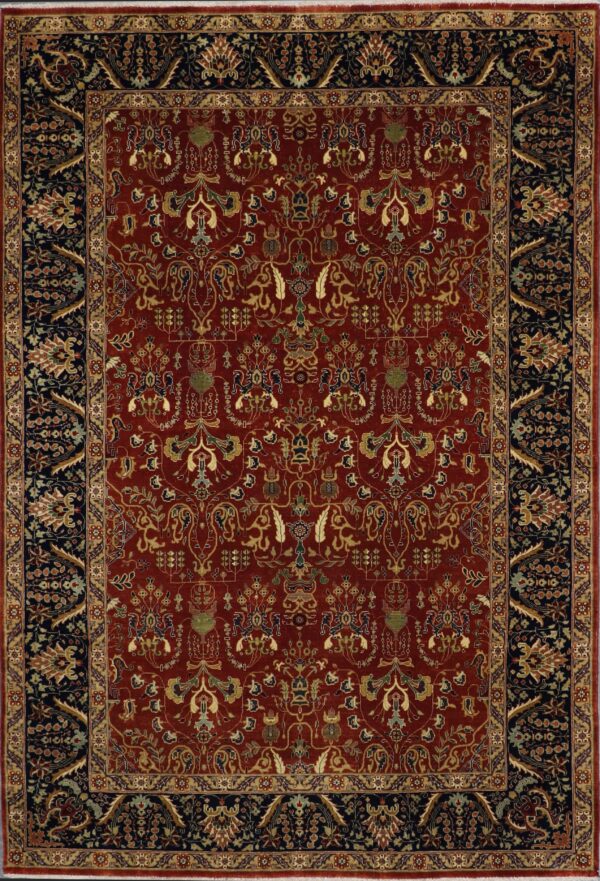 6'x9' Traditional Red Wool Hand-Knotted Rug - Direct Rug Import | Rugs in Chicago, Indiana,South Bend,Granger