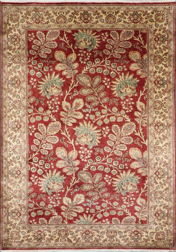4'11"x7' Traditional Silk Hand-Knotted Rug - Direct Rug Import | Rugs in Chicago, Indiana,South Bend,Granger