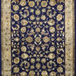 9’x12’ Traditional Navy Wool & Silk Hand-Tufted Rug - Direct Rug Import | Rugs in Chicago, Indiana,South Bend,Granger