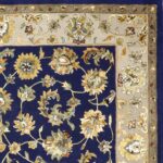 9’x12’ Traditional Navy Wool & Silk Hand-Tufted Rug - Direct Rug Import | Rugs in Chicago, Indiana,South Bend,Granger