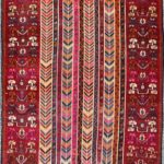 4'6"x7'2" Traditional Persian Red Wool Hand-Knotted Rug