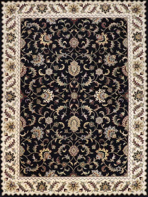 8’6”x11’6” Traditional Black Wool Hand-Tufted Rug - Direct Rug Import | Rugs in Chicago, Indiana,South Bend,Granger