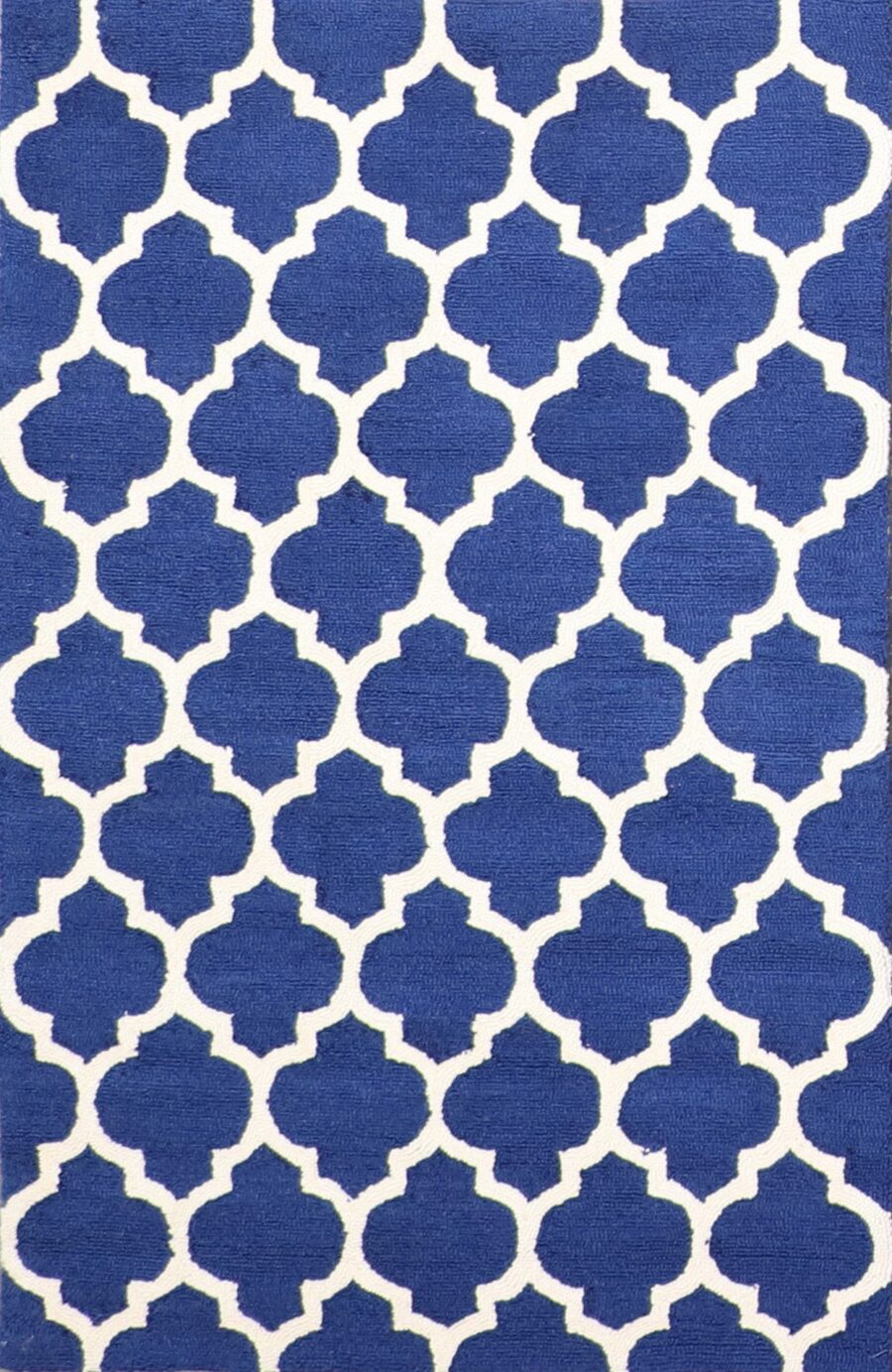 3’7”x5’5” Contemporary Blue Wool Hand-Tufted Rug - Direct Rug Import | Rugs in Chicago, Indiana,South Bend,Granger